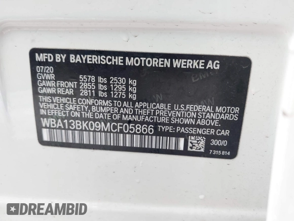 2021 BMW 5 Series M550i xDrive z VIN WBA13BK09MCF05866, wystawiony jako IAAI lot #41574859 z przebiegiem 37 822 mil mil oraz . Historia ofert i sprzedaży dostępna na DreamBid. Obrazek 9.