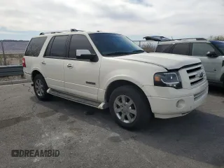 2007 Ford Expedition Limited with VIN 1FMFU19577LA87600, listed as a Copart auction lot 49818775 with 191,845 mi miles and Salvage Title. Bid and sale history available at carsss.com. Image 4.