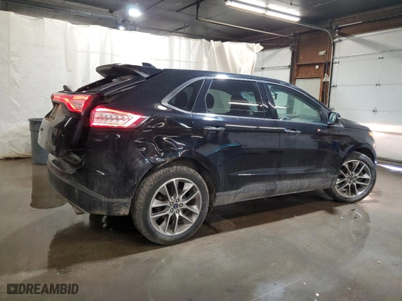 2017 Ford Edge Titanium with VIN 2FMPK4K88HBC48148, listed as a Copart auction lot 48799735 with 97,786 mi miles and Salvage Title. Bid and sale history available at carsss.com. Image 3.