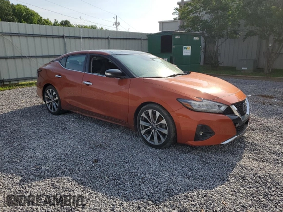 2020 Nissan Maxima Platinum with VIN 1N4AA6FV7LC365422, listed as a Copart auction lot 54913205 with 81,000 mi miles and Salvage title. Bid and sale history available at DreamBid. Image 4.