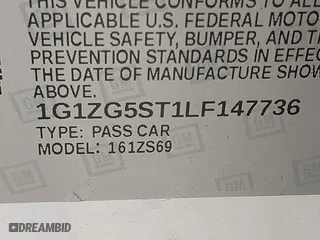 2020 Chevrolet Malibu RS with VIN 1G1ZG5ST1LF147736, listed as a IAAI auction lot 41723368 with 87,635 mi miles. Bid and sale history available at carsss.com. Image 9.