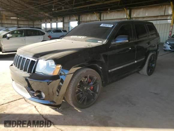 2008 Jeep Grand Cherokee SRT-8 with VIN 1J8HR78358C160930, listed as a Copart auction lot 80562324 with 137,147 mi miles and Salvage Title. Bid and sale history available at carsss.com. Image 1.
