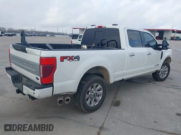 2021 Ford F-250 XL with VIN 1FT7W2BT4MEC60622, listed as a IAAI auction lot 41523519 with 116,037 mi miles and . Bid and sale history available at DreamBid. Image 4.