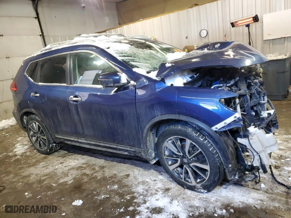 2017 Nissan Rogue SV with VIN 5N1AT2MVXHC777496, listed as a Copart auction lot 45189535 with 0 mi miles and Salvage Title. Bid and sale history available at carsss.com. Image 4.