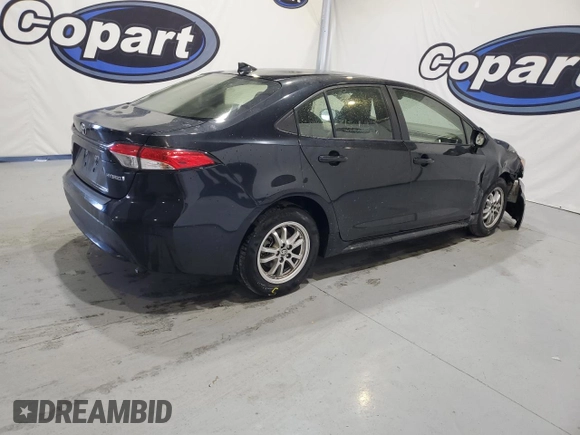 2021 Toyota Corolla Hybrid LE with VIN JTDEAMDE3MJ007296, listed as a Copart auction lot 44492055 with 96,373 mi miles and Clean Title. Bid and sale history available at carsss.com. Image 3.