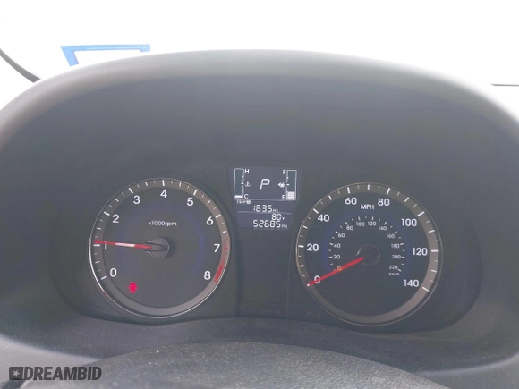 2017 Hyundai Accent SE with VIN KMHCT4AE0HU254605, listed as a IAAI auction lot 41909487 with 52,685 mi miles. Bid and sale history available at carsss.com. Image 7.