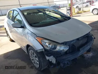2017 Hyundai Elantra GT with VIN KMHD35LH2HU380871, listed as a IAAI auction lot 41827531 with 118,027 mi miles. Bid and sale history available at carsss.com. Image 1.