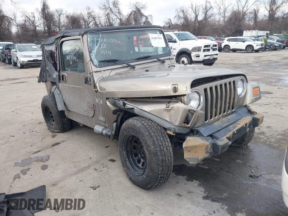 2003 Jeep Wrangler X with VIN 1J4FA39SX3P329386, listed as a IAAI auction lot 41407594 with 140,390 mi miles. Bid and sale history available at carsss.com. Image 1.
