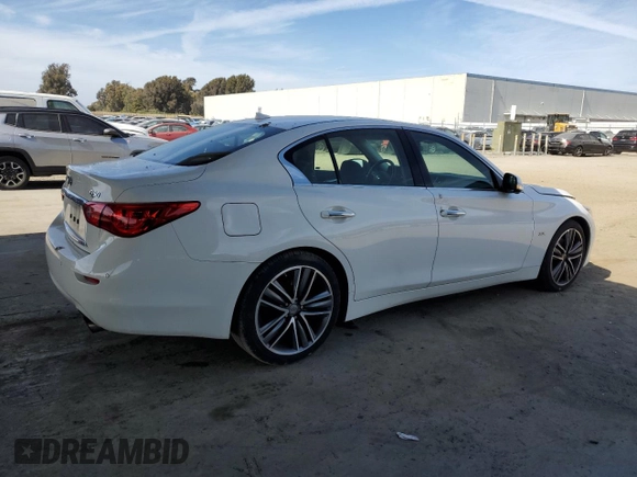 2017 Infiniti Q50 3.0t Premium with VIN JN1EV7AP1HM737016, listed as a Copart auction lot 52825655 with 98,776 mi miles and Salvage Title. Bid and sale history available at carsss.com. Image 3.