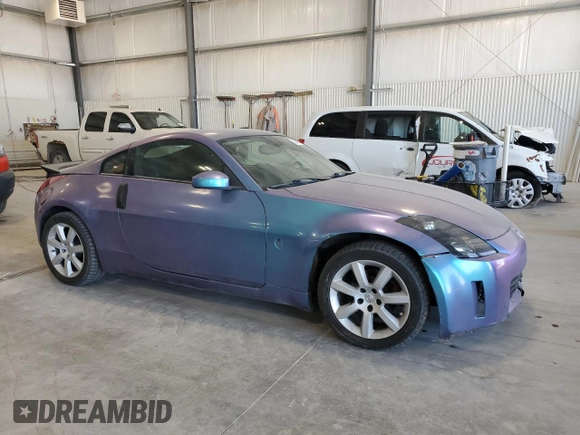 2005 Nissan 350Z Enthusiast with VIN JN1AZ34D45M609202, listed as a Copart auction lot 52929955 with 158,626 mi miles and Salvage Title. Bid and sale history available at carsss.com. Image 4.