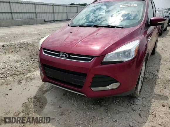 2015 Ford Escape Titanium with VIN 1FMCU0J92FUC42929, listed as a Copart auction lot 59863845 with 226,265 mi miles and Salvage title. Bid and sale history available at DreamBid. Image 14.