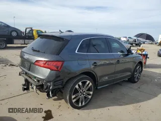 2018 Audi SQ5 Premium Plus with VIN WA1A4AFYXJ2214358, listed as a Copart auction lot 87127454 with 61,043 mi miles and Salvage Title. Bid and sale history available at DreamBid. Image 3.