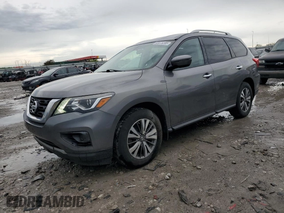 2017 Nissan Pathfinder SV with VIN 5N1DR2MN0HC668833, listed as a Copart auction lot 53475295 with 102,111 mi miles and Salvage title. Bid and sale history available at DreamBid. Image 1.