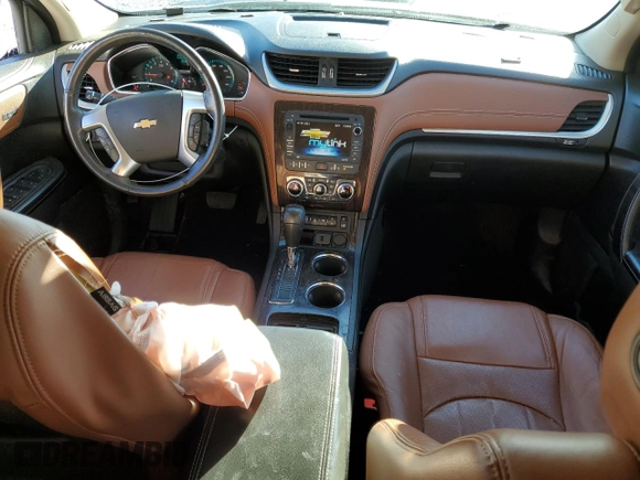 2015 Chevrolet Traverse LTZ with VIN 1GNKVJKD3FJ207136, listed as a Copart auction lot 86879464 with 120,685 mi miles and Salvage Title. Bid and sale history available at DreamBid. Image 8.