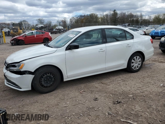 2015 Volkswagen Jetta Sedan 2.0L S with VIN 3VW2K7AJ0FM306735, listed as a Copart auction lot 53378135 with 92,852 mi miles and Salvage Title. Bid and sale history available at carsss.com. Image 1.