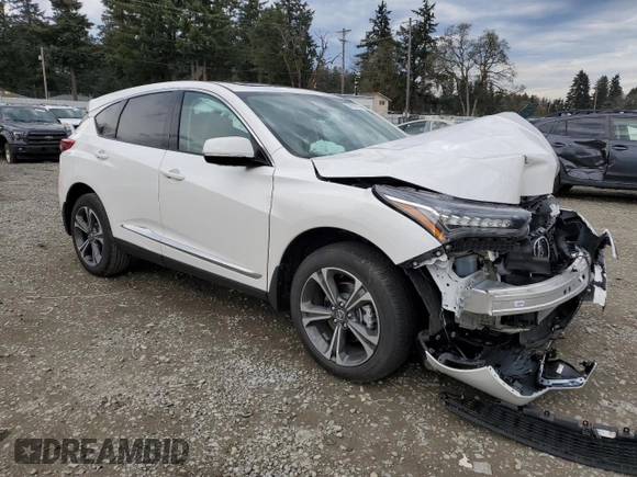 2024 Acura RDX w/Advance Package with VIN 5J8TC2H76RL037343, listed as a Copart auction lot 50786915 with 4,601 mi miles and Salvage Title. Bid and sale history available at carsss.com. Image 4.