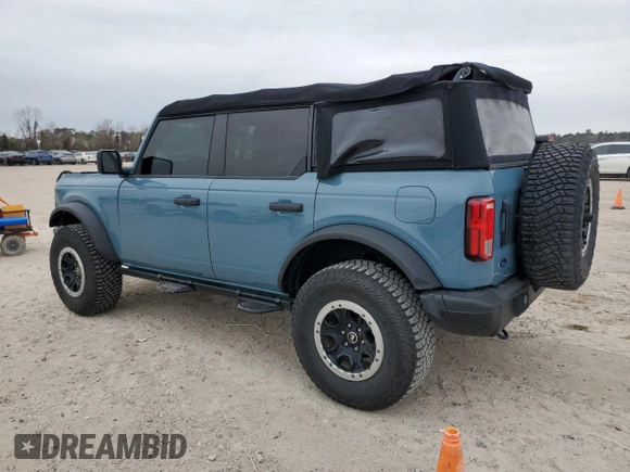 2022 Ford Bronco with VIN 1FMEE5DHXNLB66399, listed as a Copart auction lot 45241165 with 38,140 mi miles and Salvage Title. Bid and sale history available at DreamBid. Image 2.