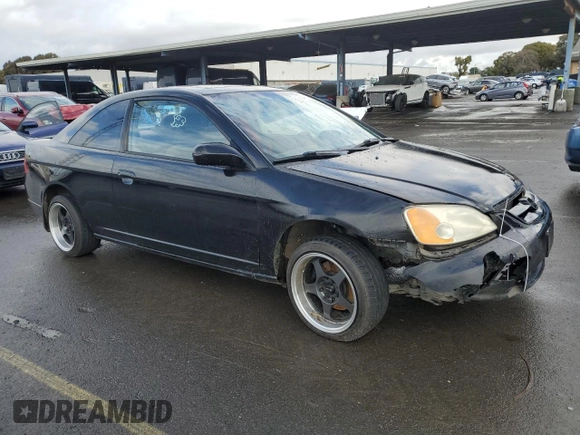 2003 Honda Civic EX with VIN 1HGEM21933L025093, listed as a Copart auction lot 45384705 with 203,105 mi miles and Non Repairable. Bid and sale history available at DreamBid. Image 4.