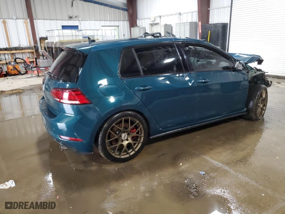 2019 Volkswagen Golf GTI S with VIN 3VW6T7AU0KM014425, listed as a Copart auction lot 44940005 with 0 mi miles and Salvage Title. Bid and sale history available at carsss.com. Image 3.