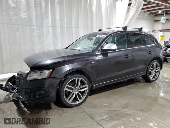 2014 Audi SQ5 Premium Plus with VIN WA1CGAFP1EA097143, listed as a Copart auction lot 88471545 with 156,075 mi miles and Salvage title. Bid and sale history available at DreamBid. Image 1.