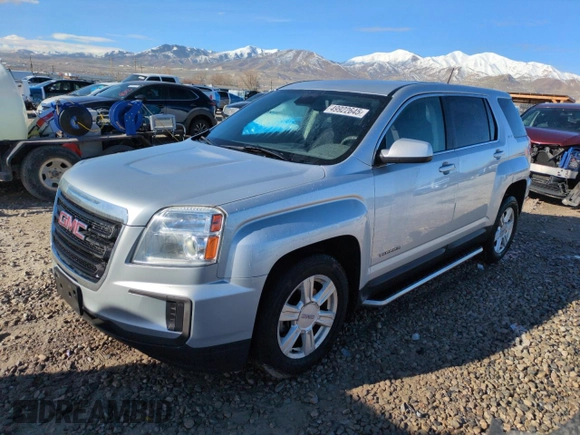 2016 GMC Terrain SLE with VIN 2GKALMEK0G6124126, listed as a Copart auction lot 49922645 with 111,311 mi miles and Salvage Title. Bid and sale history available at DreamBid. Image 1.