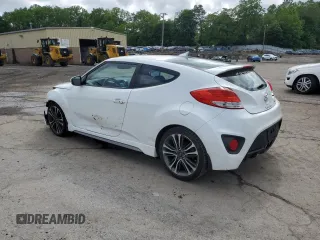 2016 Hyundai Veloster Turbo with VIN KMHTC6AE8GU279083, listed as a Copart auction lot 60443225 with 103,382 mi miles and Salvage title. Bid and sale history available at DreamBid. Image 2.