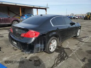 2012 Infiniti G37 x with VIN JN1CV6AR5CM671498, listed as a Copart auction lot 45935715 with 143,138 mi miles and Salvage Title. Bid and sale history available at carsss.com. Image 3.