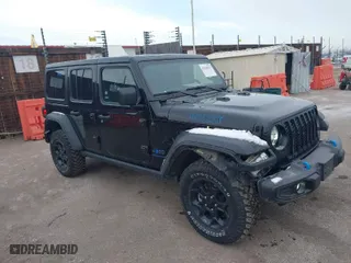 2023 Jeep Wrangler 4xe with VIN 1C4JJXN67PW661510, listed as a IAAI auction lot 41626613 with 32,555 mi miles. Bid and sale history available at carsss.com. Image 1.