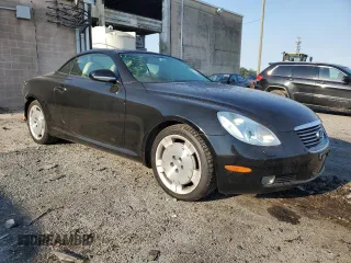 2002 Lexus SC 430 with VIN JTHFN48Y820022407, listed as a Copart auction lot 74778764 with 208,754 mi miles and Salvage Title. Bid and sale history available at carsss.com. Image 4.