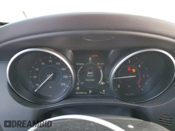 2018 Jaguar F-Pace 20d Premium with VIN SADCJ2FN2JA260943, listed as a Copart auction lot 83870134 with 84,396 mi miles and Salvage Title. Bid and sale history available at DreamBid. Image 9.