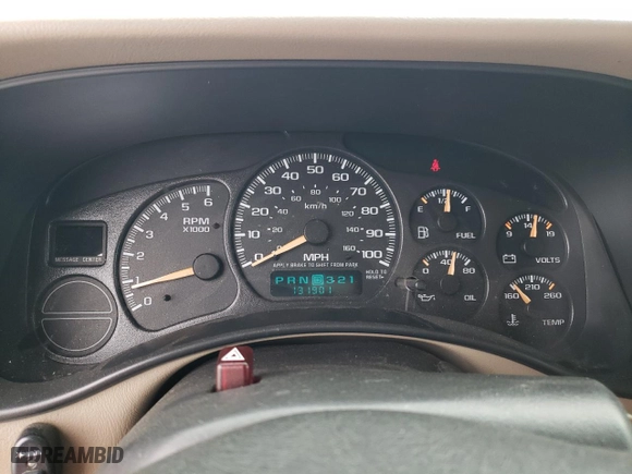 2001 Chevrolet Tahoe LT with VIN 1GNEK13T61J285818, listed as a Copart auction lot 48903455 with 131,901 mi miles and Salvage Title. Bid and sale history available at carsss.com. Image 9.