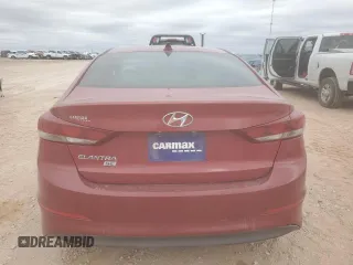 2017 Hyundai Elantra SE with VIN KMHD74LFXHU399021, listed as a Copart auction lot 51452275 with 70,500 mi miles and Salvage title. Bid and sale history available at DreamBid. Image 6.