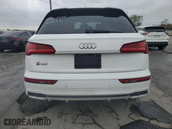 2018 Audi SQ5 Prestige with VIN WA1C4AFY3J2224433, listed as a Copart auction lot 50396395 with 68,916 mi miles and Salvage Title. Bid and sale history available at carsss.com. Image 6.