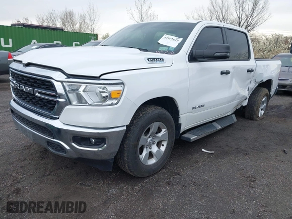 2024 Ram 1500 Big Horn with VIN 1C6SRFFT6RN115065, listed as a IAAI auction lot 41997639 with 15,453 mi miles and . Bid and sale history available at DreamBid. Image 19.