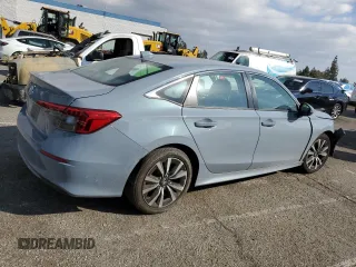 2023 Honda Civic Sedan EX with VIN 2HGFE1F77PH322020, listed as a Copart auction lot 42788765 with 54,779 mi miles and Salvage Title. Bid and sale history available at carsss.com. Image 3.
