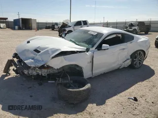 2021 Ford Mustang GT with VIN 1FA6P8CF2M5117291, listed as a Copart auction lot 46327595 with Not Provided miles and Salvage Title. Bid and sale history available at carsss.com. Image 1.