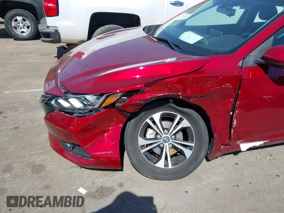 2021 Nissan Sentra SV with VIN 3N1AB8CV6MY321009, listed as a IAAI auction lot 41903131 with 18,768 mi miles and . Bid and sale history available at DreamBid. Image 6.