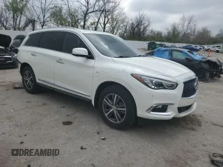 2017 Infiniti QX60 with VIN 5N1DL0MM4HC517751, listed as a Copart auction lot 52100765 with 75,843 mi miles and Salvage Title. Bid and sale history available at DreamBid. Image 4.
