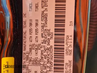 2016 Toyota Tundra SR5 z VIN 5TFEW5F16GX193399, wystawiony jako Copart lot #59543595 z przebiegiem 110 628 mil mil oraz Szkoda całkowita • Salvage title. Historia ofert i sprzedaży dostępna na DreamBid. Obrazek 12.