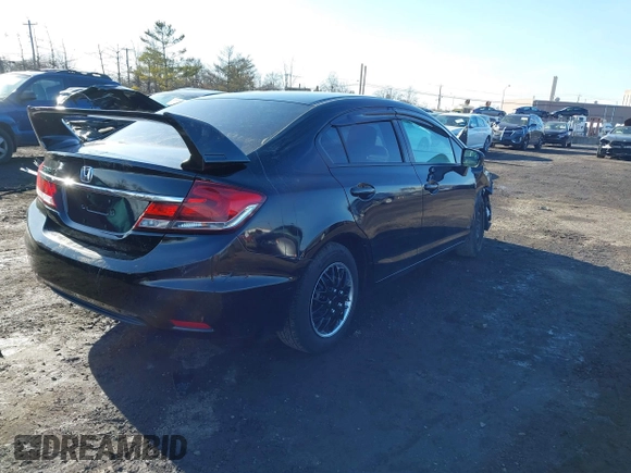 2015 Honda Civic Sedan LX with VIN 19XFB2F55FE295745, listed as a IAAI auction lot 41531838 with 92,655 mi miles. Bid and sale history available at carsss.com. Image 4.