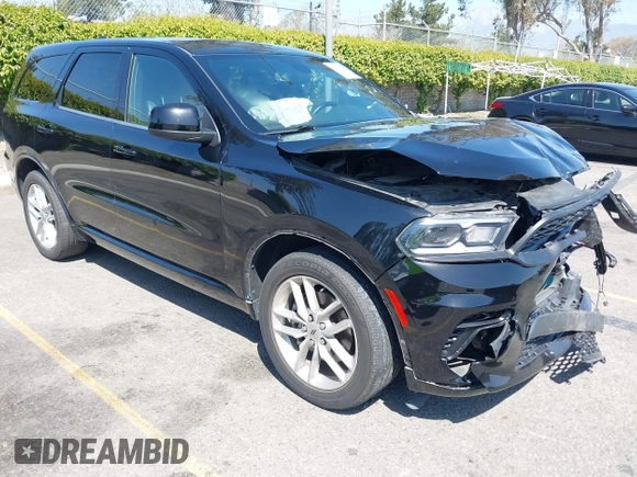 2022 Dodge Durango GT Plus with VIN 1C4RDHDG4NC130855, listed as a IAAI auction lot 41981427 with 35,254 mi miles and . Bid and sale history available at DreamBid. Image 1.