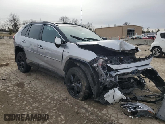 2021 Toyota RAV4 Hybrid XSE z VIN 4T3E6RFV2MU060908, wystawiony jako Copart lot #44738455 z przebiegiem 74 536 mil mil oraz Szkoda całkowita • Salvage title. Historia ofert i sprzedaży dostępna na DreamBid. Obrazek 4.