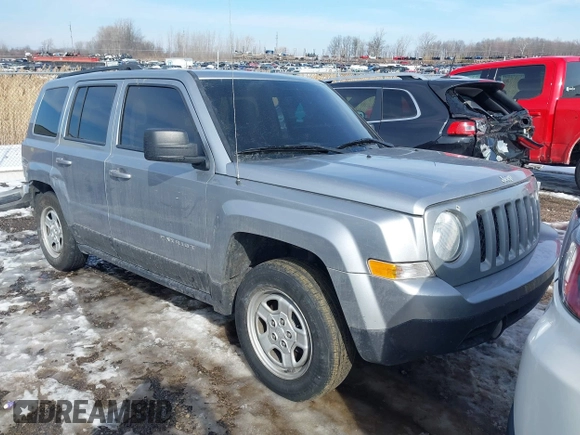2017 Jeep Patriot Sport with VIN 1C4NJPBA9HD149576, listed as a IAAI auction lot 41646464 with 83,304 mi miles. Bid and sale history available at carsss.com. Image 1.