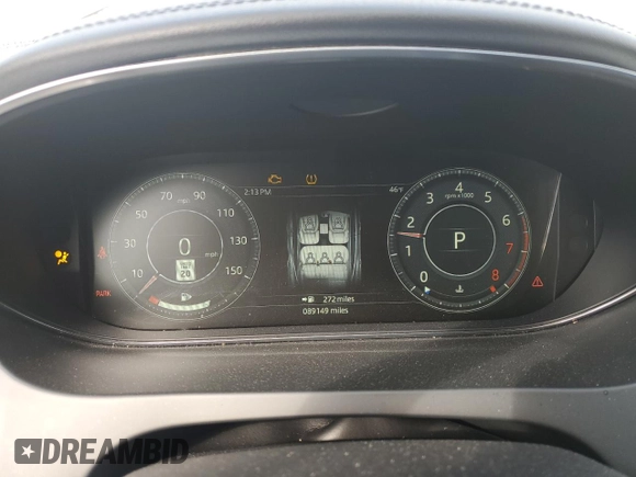 2019 Jaguar E-Pace SE with VIN SADFP2FX3K1Z47525, listed as a Copart auction lot 47121395 with 89,149 mi miles and Salvage Title. Bid and sale history available at DreamBid. Image 9.
