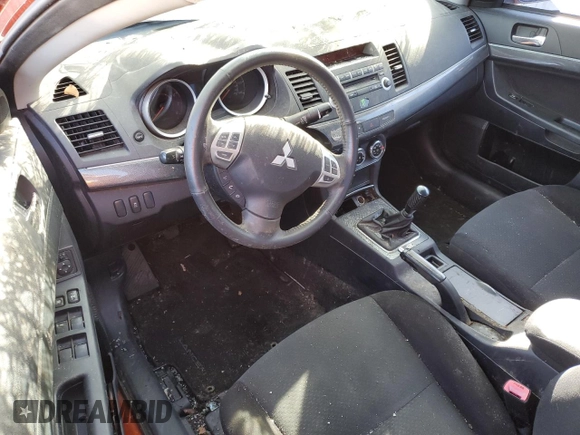2011 Mitsubishi Lancer GTS with VIN JA32U8FW4BU043015, listed as a Copart auction lot 80831184 with 0 mi miles and Salvage Title. Bid and sale history available at carsss.com. Image 8.