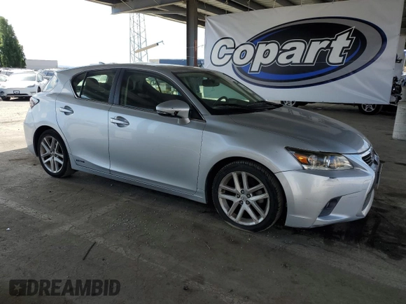 2014 Lexus CT 200h with VIN JTHKD5BH2E2198930, listed as a Copart auction lot 55216645 with 129,280 mi miles and Clean Title. Bid and sale history available at DreamBid. Image 4.