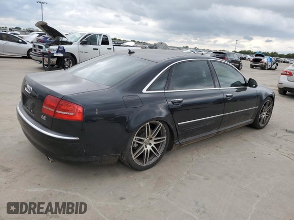 2008 Audi A8 L 4.2L with VIN WAUMV94E38N008960, listed as a Copart auction lot 71106524 with 0 mi miles and Salvage Title. Bid and sale history available at carsss.com. Image 3.