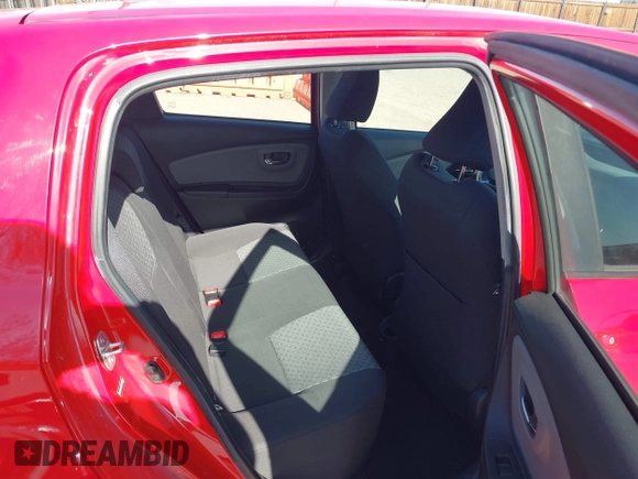 2015 Toyota Yaris L with VIN VNKKTUD38FA033446, listed as a IAAI auction lot 42014271 with 14,564 mi miles. Bid and sale history available at carsss.com. Image 8.
