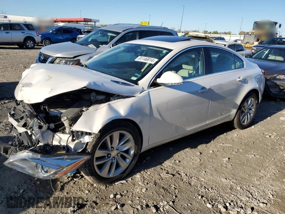2017 Buick Regal Premium II with VIN 2G4GR5GX1H9125512, listed as a Copart auction lot 81146814 with 69,692 mi miles and Salvage Title. Bid and sale history available at carsss.com. Image 1.