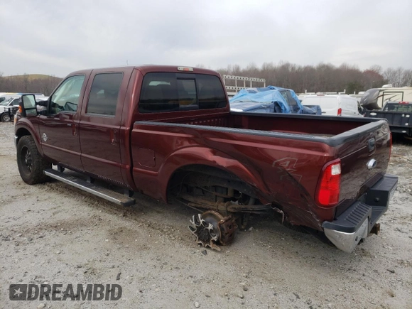 2016 Ford Super Duty F-250 SRW Lariat with VIN 1FT7W2BT6GEA42153, listed as a Copart auction lot 48861905 with 99,361 mi miles and Salvage Title. Bid and sale history available at carsss.com. Image 2.